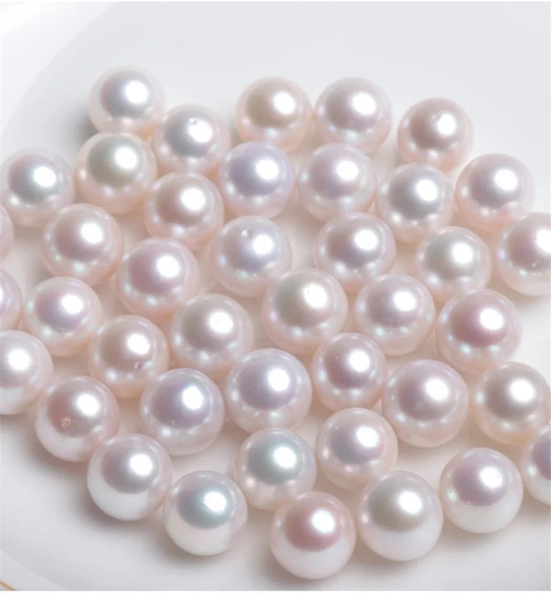 Wholesale Round Loose Pearl Pink White Purple Color Large Size Freshwater Round Pearl for Jewelry Making