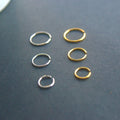Women Multi Colors Hoop Nose Ring Stainless Steel Rings Jewelry Ring