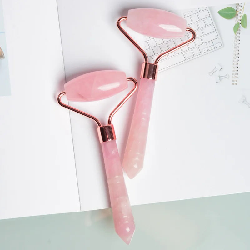 2026 Rose Quartz Rose Quartz guasha board 100% natural boards care skin