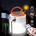 USB Rechargeable Solar LED Camping Lantern Portable Outdoor Tent Lamp with Hanging Feature Emergency Lights for Garden BBQ