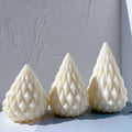 3 Sizes Diamond Cone Candle Mold Geometric Taper Silicone Mould Abstract Decorative Soy Wax Mold