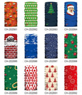 Factory Directly Sale Custom Print Christmas Face Mask Seamless SUFF Neck Gaiter Outdoor Party Soft Polyester Silk Sports