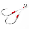 Factory Wholesale High Carbon Steel Fishing Jig Head Hooks Assist Bulk Ultra Lightweight Fishing Tackle