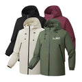Custom Logo Men's Waterproof Rain Jacket Hooded Windproof Outdoor Sofe Shell Jacket Sport Trekking Working Jacket