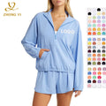 Factory Wholesale Custom Women Autumn Winter Sports High Collar Zipper Loose Breathable Workout Casual Stylish Sweatshirts