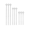 10000Pcs/Bags Size 0.5mm 0.6mm 0.7mm Stainless Steel Silver Eye Pins Needles for DIY Jewelry Making Necklace Bracelet Findings
