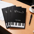 Professional A4 Music Staff Notebook 16K Hardcover Leather Five-Line Music Book Manuscript Paper for Piano Students & Composers