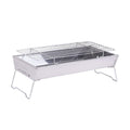 Factory Wholesale Modern Stainless Steel Charcoal Grill Portable Camping BBQ Grill Food Grade Folding for 5+ People Outdoor