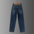 Customized Factory Women's Mid Waist Stone Washed Loose Straight Baggy Cargo Jeans Casual Streetwear Hip Hop Style Denim Fabric