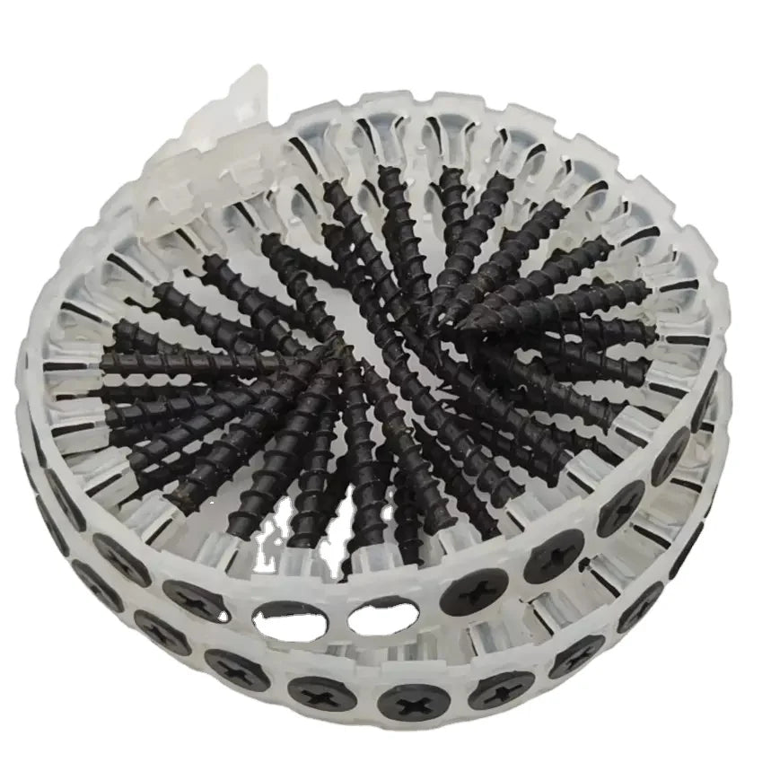 SDPSI Buy Screw Wholesale Hot-selling Customized Collated Screws Stainless Steel Plastic Strip Collated Screws
