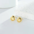 Small Ear Studs Cute 925 Sterling Silver Women Daily Wear Shell Shape Stud Earrings
