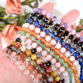 Wholesale Natural Purple Ghost Quartz Beads Smooth Loose Spacer Crystal Beads for Jewelry Making Other Crystal Crafts