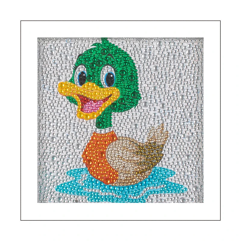 High Quality Diamond Painting Kits for Kids Little Duck Full Round Drill Crystal Painting 5d Diamond DIY Cartoon Gift