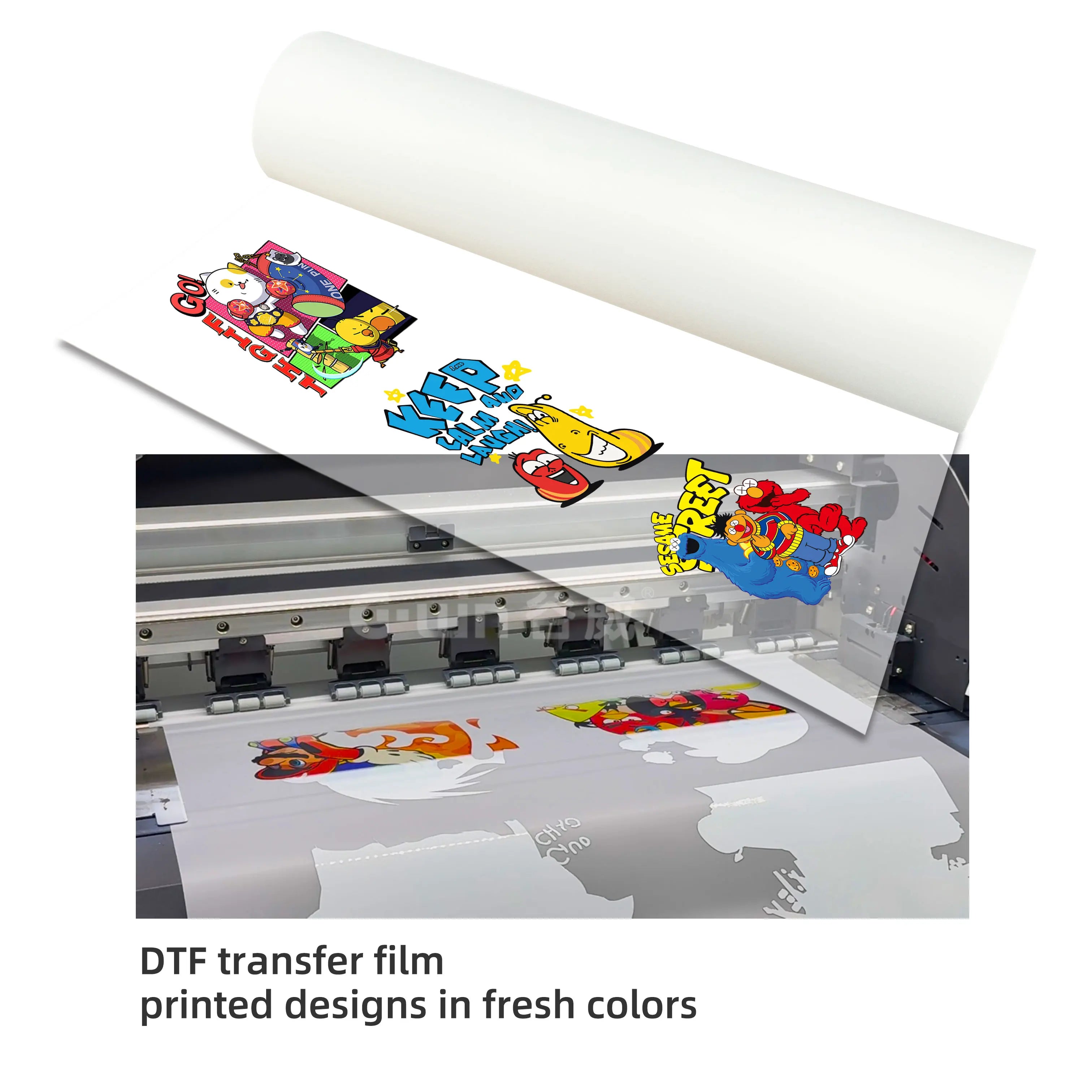 Non-fading 60cm Double Matte Instant Hot Peel Dtf Pet Film Printable Vinyl Direct to Film Printing Transfer for t Shirts