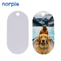 Manufacturer Wholesale Double-sided DIY Printed  Sublimation Aluminum Pet ID Tags Dog Tag