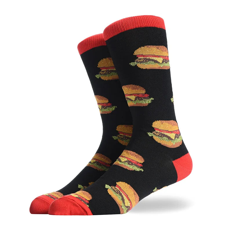 OEM Custom Design Disposable Spring Organic Cotton Hamburger Jacquard Knit Anti-Bacterial Quick Dry Casual Comfortable Korean