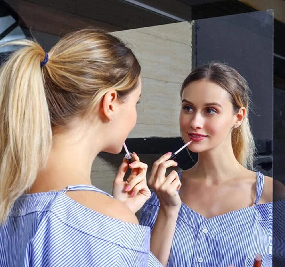 Decor DIY Acrylic UV Printing Anti-Fog Removable Foldable 3D Mirror Wall Sticker for Bathroom Luxury Home Decoration
