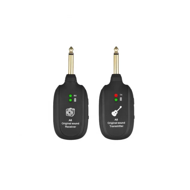 Wholesale Oem A8 Wireless System Electric Guitar Transmitter Receiver Audio Pickup Bass Universal for Guitar Parts & Accessories