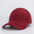 Solid Color Suede Leather Baseball Hats Adjustable Strapback Sport Hat For Men Women