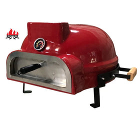 KIMSTONE 21 Inch Grill Bucket Charcoal and Pizza Oven Kamado Ceramic Grill Boat Grill Rotisserie Bbq