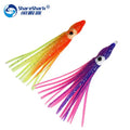 Customized Mix Colors Luminous Rubber Squid Skirts  Soft Octopus Saltwater Fishing Lure Set Tuna Sailfish Squid Baits