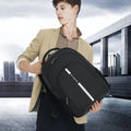 Tigernu T-B3893 Fashion Portable Polyester Laptop Backpack with USB Zipper Lock Waterproof for Men