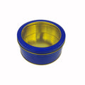 Custom Printed Watch Round Tin Box Gift Packaging With Pvc Window Candy Cookie Metal Tin Can