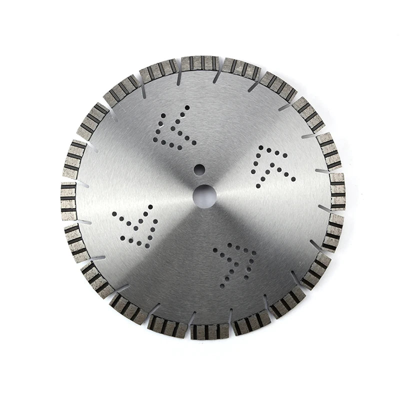 Industrial Grade 14-Inch 300x15x25.4mm Laser Welded Diamond Saw Blade for Granite Cutting with Cooling Holes OEM
