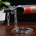 Wholesale Mechanical Support Iron Chain Wine Rack Metal Chain Bracket Handicrafts Personalized and Creative Home Decorations