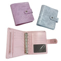 Custom Wholesale Pu Leather Notebook Envelopes Money Organizer Saving Budget Binders Cash A7 Budget Binder Wallet
