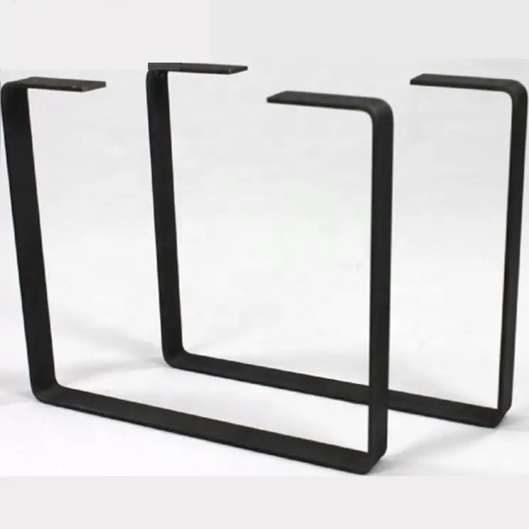 Industrial Cast Iron Steel Frame U Shape Desk Office Bench Dinning Coffee Dining Furniture Metal Table Legs