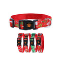 Christmas Floral Nylon Webbing Quick Release Private Label Custom Designer Bulk Luxury Fashion Wholesale Dog Collar