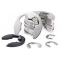 1.5mm 2mm 2.5mm 3mm - 17mm E Clips Retaining Snap Ring Circlips Black DIN 6799