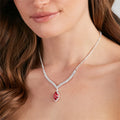 Fashionable Waterdrop-shaped Diamond Necklace with Tassel Simple and Elegant Crystal Collarbone Chain for Women Wholesale
