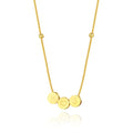 2025 Fashion Jewelry Stainless Steel Snake Bone Chain Beads Necklace Custom Engraved Circle Bead Adjustable Necklace for Women