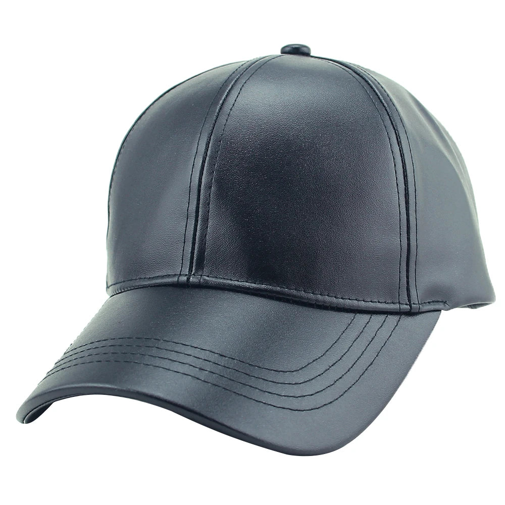 Wholesale Luxury 6 Panel PU Leather Embroidered Vintage Sporty Baseball Caps OEM Design Your Own Logo Adjustable Running Sports