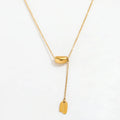 Tarnish Free Joolim 18k Gold Plated Dainty Luck Pendant Necklace Stainless Steel Necklace