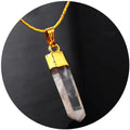 Clear Quartz Necklace Reiki Healing Crystal Pendant Necklaces Spiritual Natural Irregular Raw Stone Necklace Gemstone Quartz