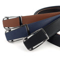 Multiple Colors Available Men Luxury Work Business Belt Adjustable Automatic Buckle Genuine Leather Belt MegaBDM