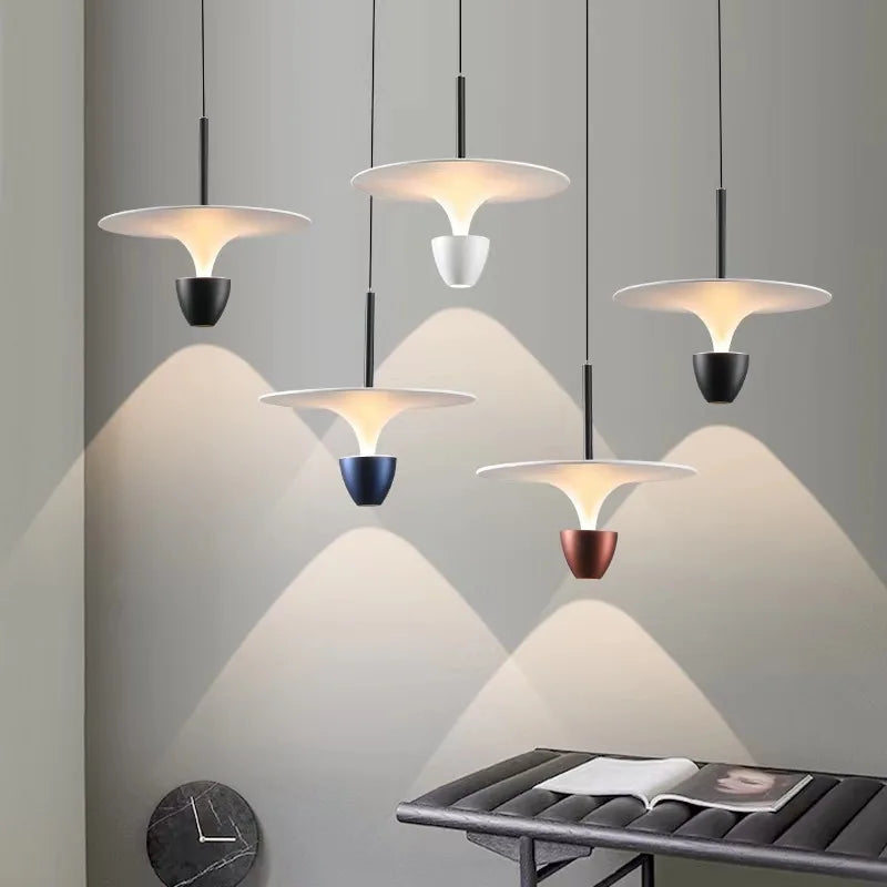Nordic Creative Personalized Led Pendant Light Simple Long Line UFO Restaurant Bedside Shop bar Light