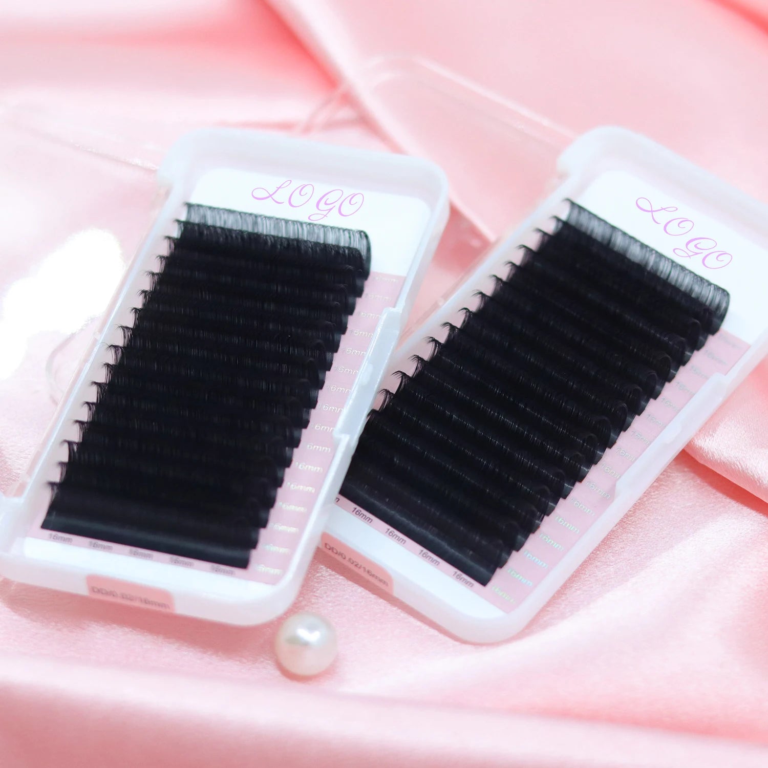 Individual 0.07 Eyelash Extension Supplies Trays Lash Wholesale 40rows Custom Individual Volume Eyelash Extension