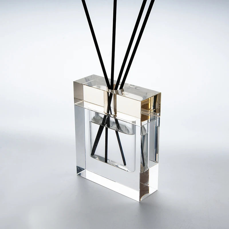 High Quality 100ml Clear Glass Aromatherapy Reed Diffuser Bottle Luxury Home Air Freshener and Aroma Packaging