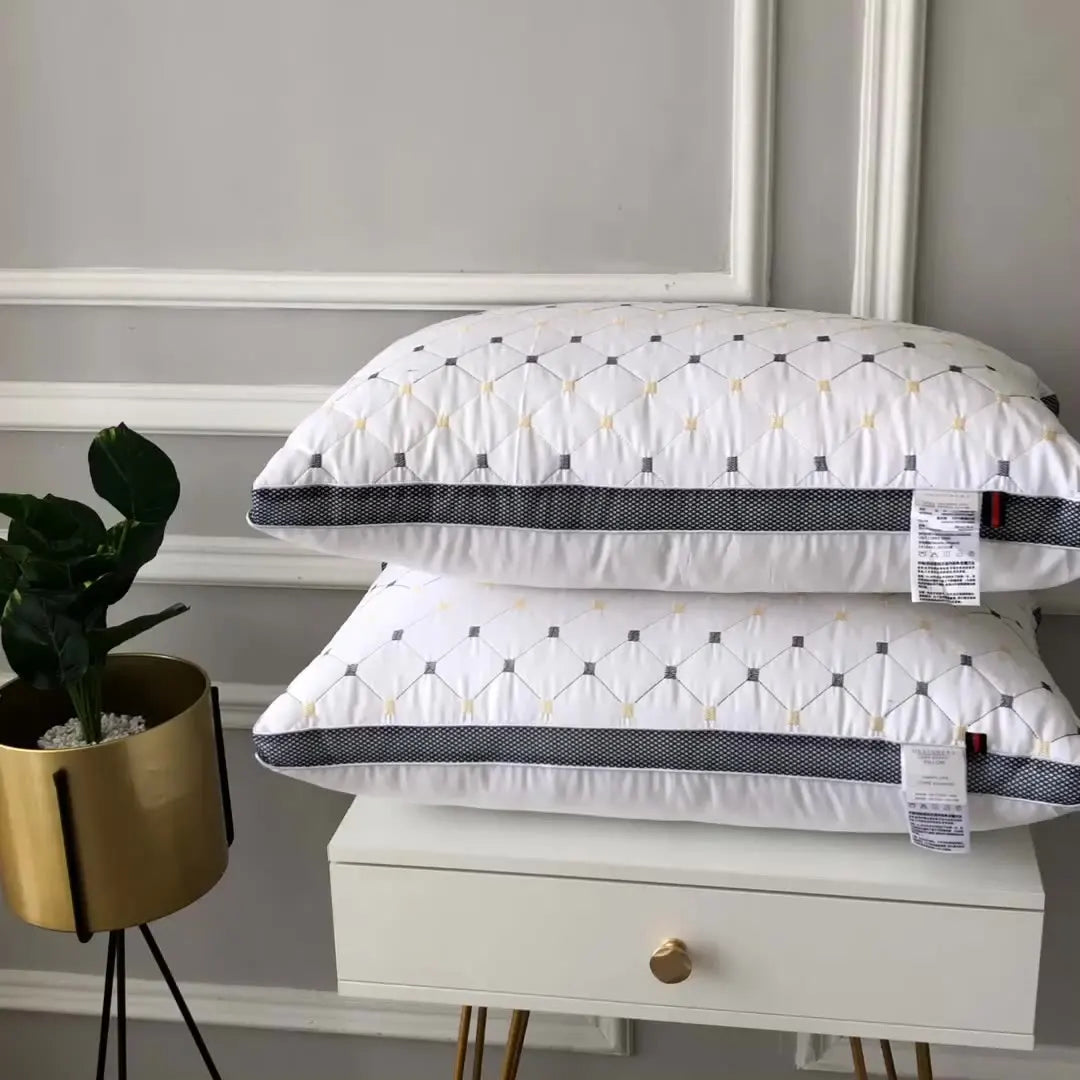 Modern Minimalist High-Quality Homestay Hotel Pillows Hot Selling White Colors Polyester Bedroom Pillows