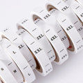 Environmentally Friendly Printed Labels for Clothing and Apparel White Soft Cotton Tape Washing and Care Labels