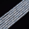 Natural 3x4.5mm Topaz  Faceted Rondelle Gemstone Loose Beads for Jewelry Making