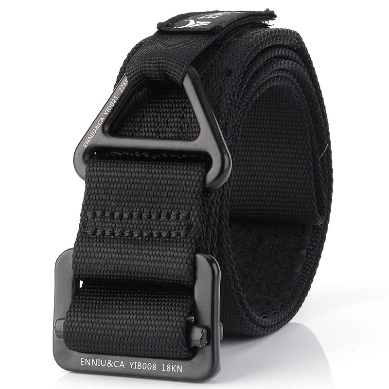 Custom Logo Quick-Release Gear Clip Metal Outdoor Heavy Duty Universal Nylon Adjustable Tactical Belt