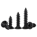 M2 M3 M4 M5 M6 Self-Tapping Screw With Philip Drive Black Steel Electrophoresis Plated Countersunk Flat CSK Head Wood Screws