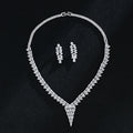 New Arrival Bridal Wedding Luxury Jewelry Mori Female Series Earring Necklace Exquisite Zircon Jewelry Set for Women