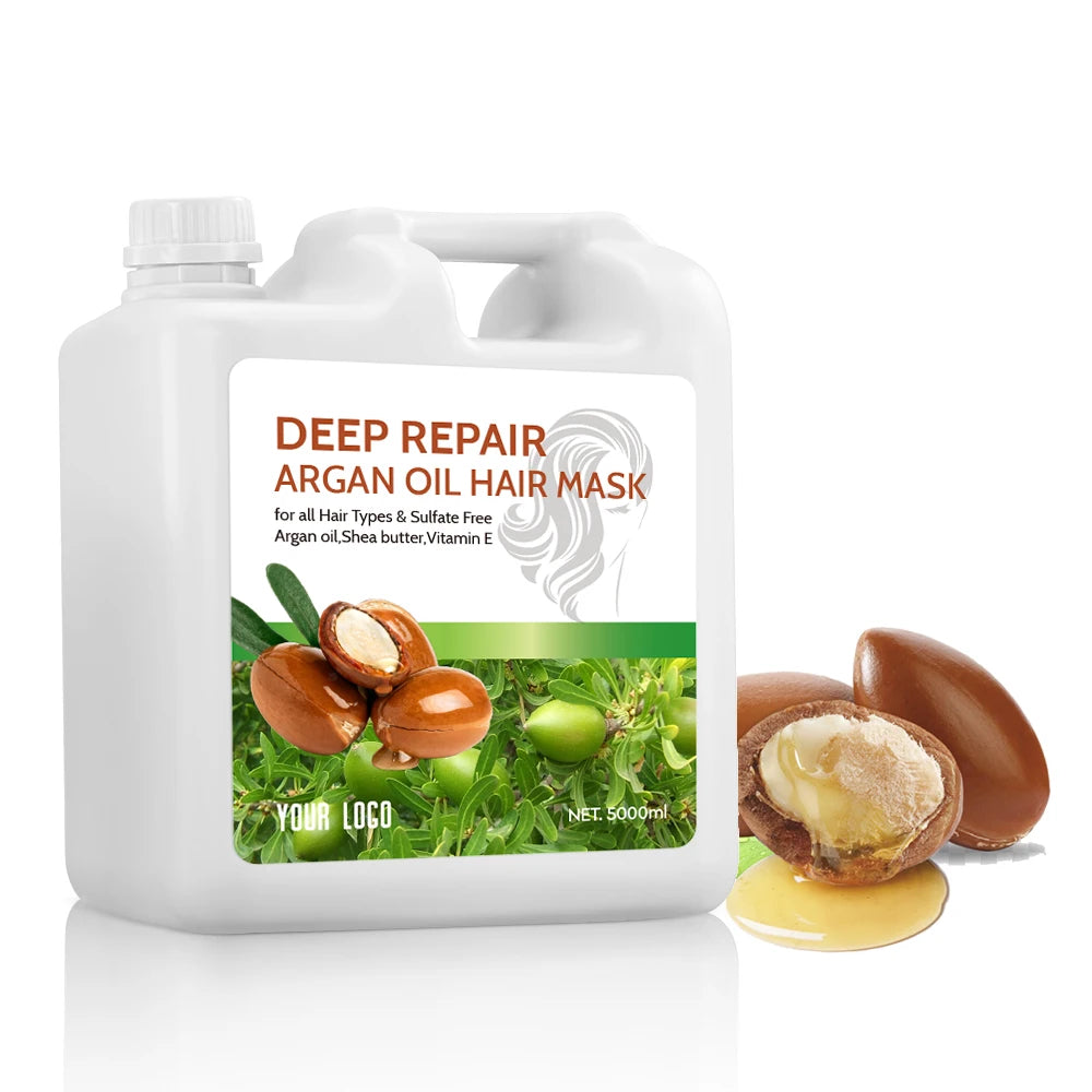 Argan Oil Hair Mask OEM ODM Herbal Extracts Moisturizing Bulk Shampoo Color-Protection Bulk Hair Mask Cream for Salon