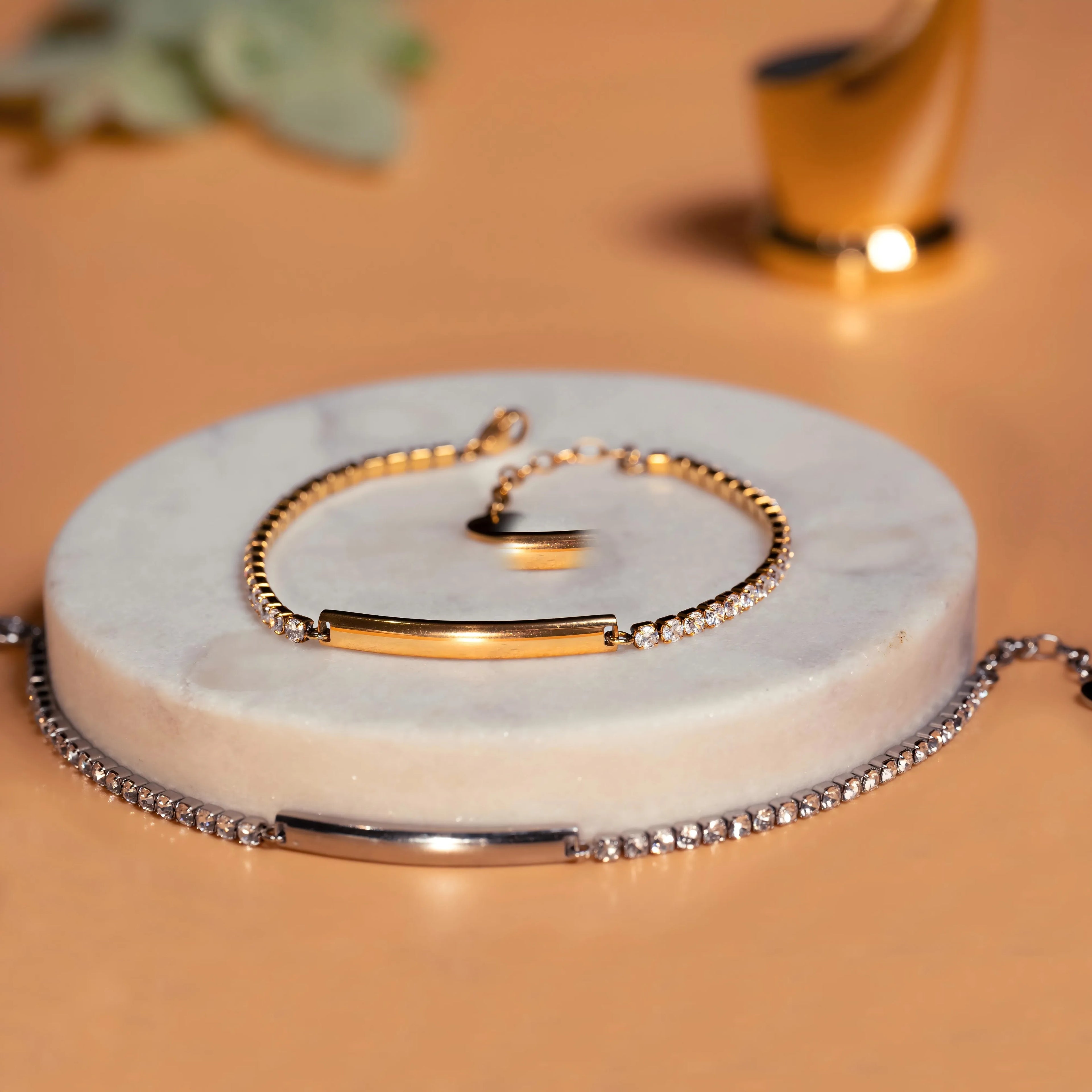 Popular High Quality 2.4mm Zircon Tennis Chain for Women Bracelet Personalized Customized Engraved Name Jewelry Gift